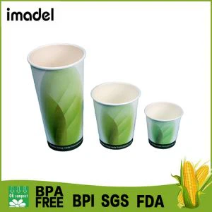 Copo de papel revestido PLA